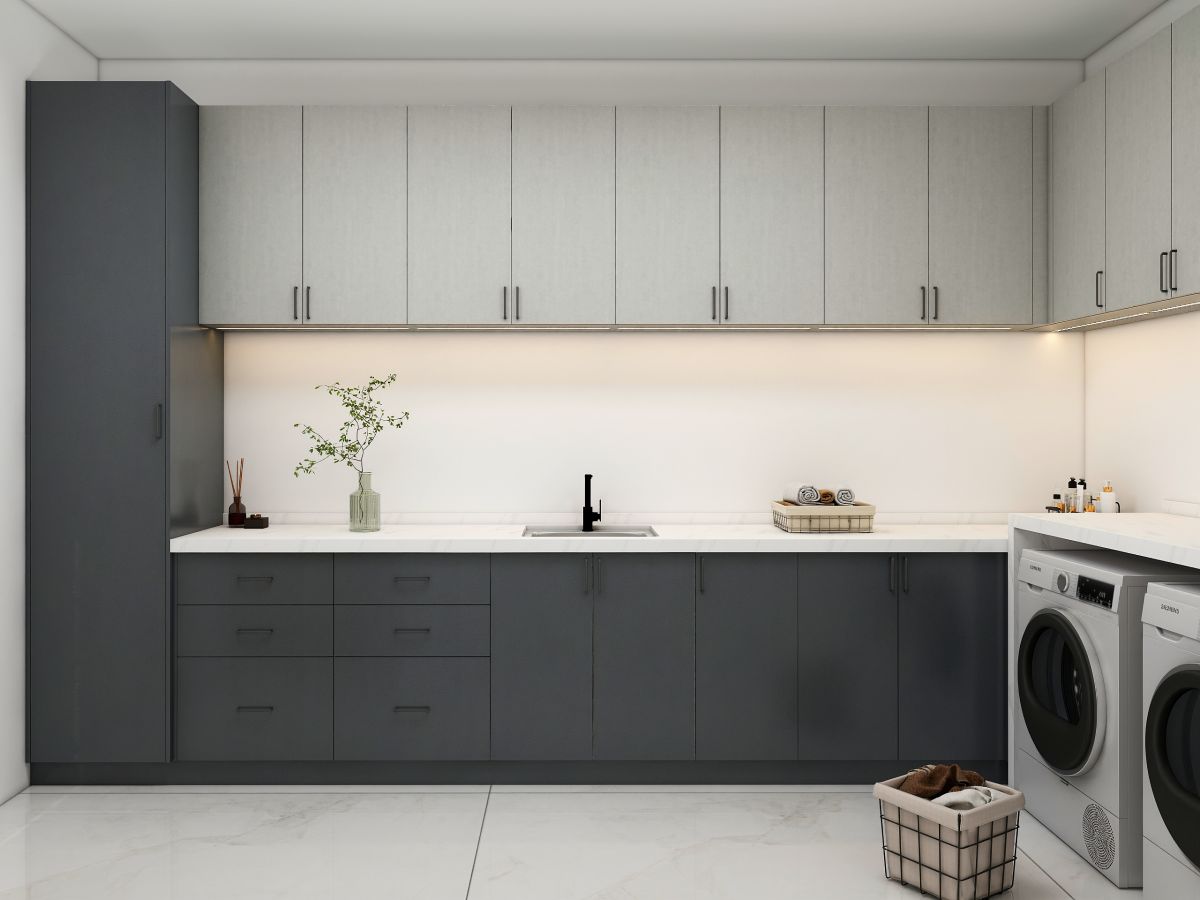 Laundry cabinets