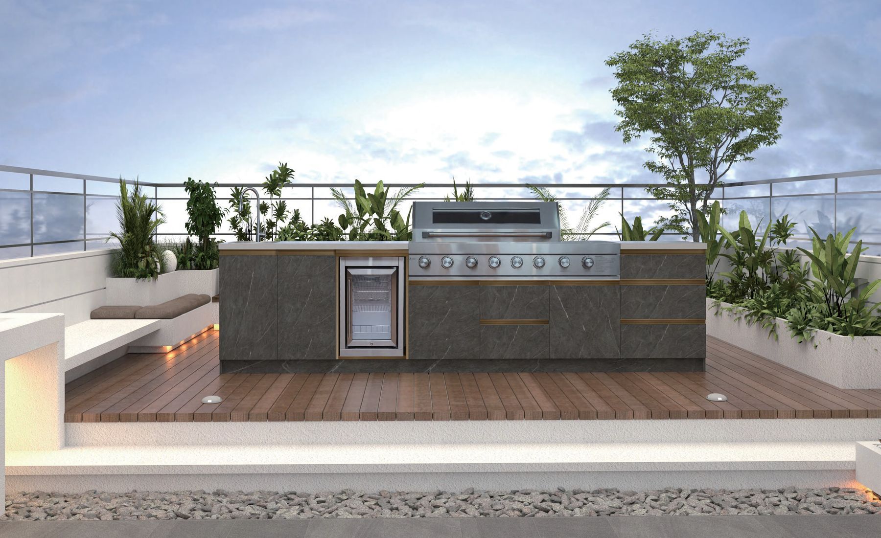 GM02 on a rooftop terrace