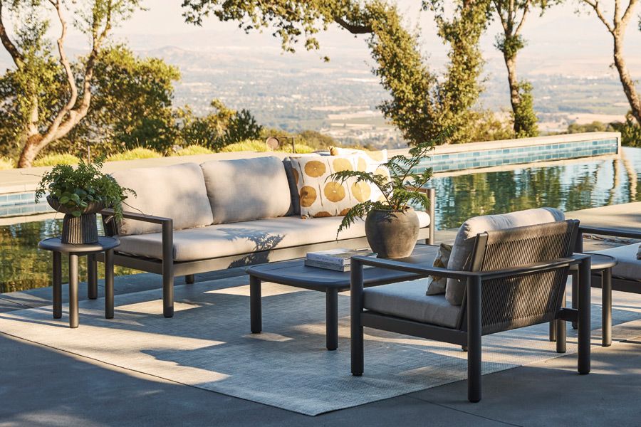 Terrace railing with a view