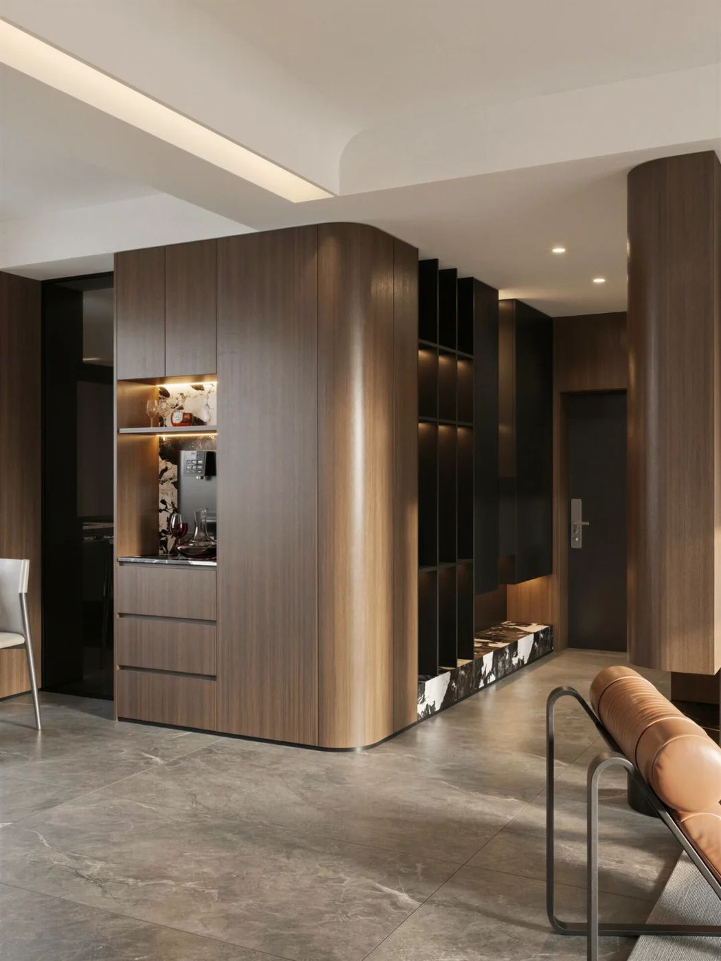 Entry shoe cabinet